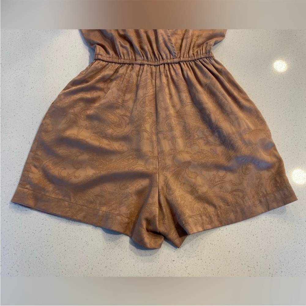 Aritzia Wilfred Rive Rose Gold Romper EUC - Picture 8 of 12